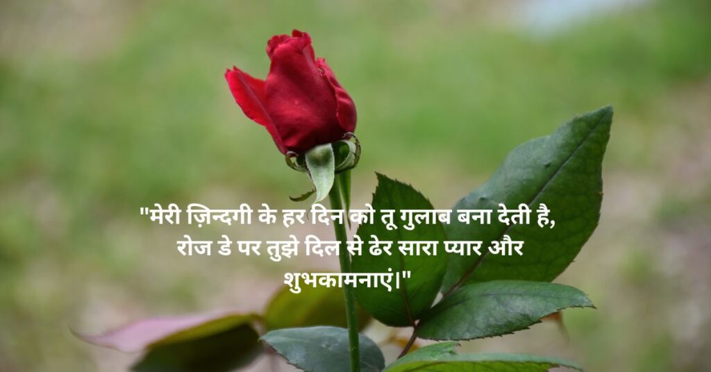 Happy Rose Day Wishes in Hindi